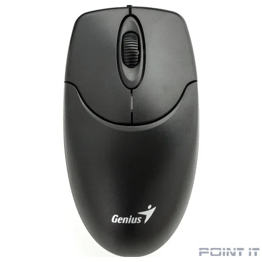 Мышь проводная Genius NetScroll 120 V2, оптическая, разрешение 1000 DPI, кабель 1.5 м, для правой/левой руки. Цвет: черный