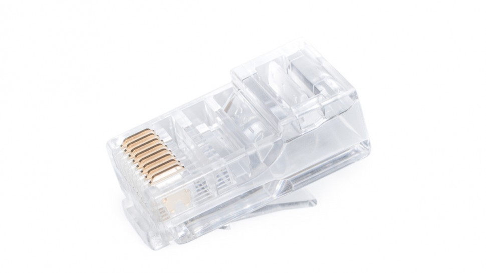 Коннектор RJ-45 Netko (8p8c) cat.5е, для одножильного и многожильного кабеля (нож с 2-мя зубцами), 100шт. (от 10000 шт) "A"
