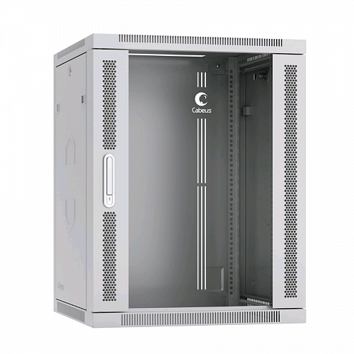 Шкаф телекоммуникационный настенный 19 15U 600x600x769mm (ШхГхВ) дверь стекло