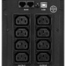 CROWN ИБП CMU-SP1200IEC USB {1200VA\720W, корпус металл, 2x12V/9AH, розетки 8*IEC+1*IEC C13, AVR, cъёмный кабель питания 1.8 м, RJ11/45, USB, LED}