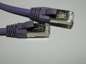 Патч-корд Netko СКС FTP4 cat.6a, 1.0м, BC, LSZH, фиолетовый