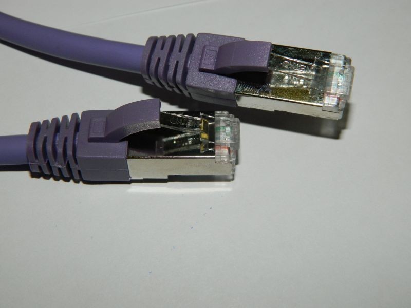 Патч-корд Netko СКС FTP4 cat.6a, 1.0м, BC, LSZH, фиолетовый