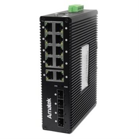 AN-SXGM14P8A  - промышленный 14-портовый  управляемый гигабитный L2 коммутатор с PoE до 240Вт