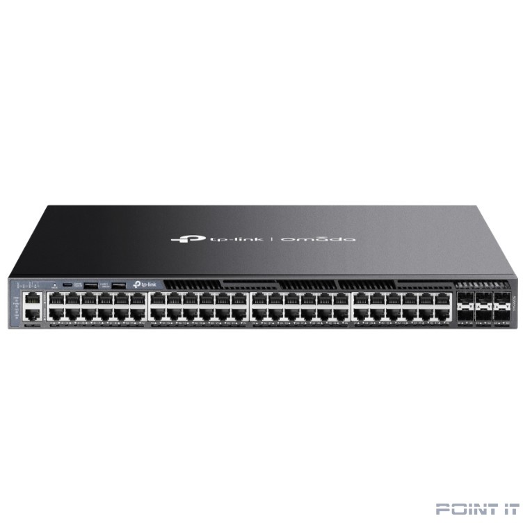 TP-Link SG6654X Стекируемый управляемый коммутатор 3-го уровня Omada с 48 гигабитными портами и 6 портами SFP+