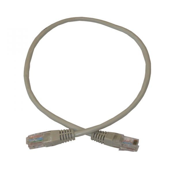 Патч-корд Technolink UTP4 cat.5е, 0.5м, CCA, серый