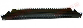 Патч-панель телефонная UTP, 19&quot;, 25 портов RJ45, cat.3, 1U, Krone Type, &quot;L&quot;