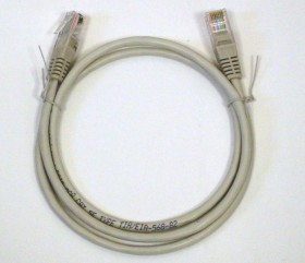 Патч-корд Technolink  UTP4 cat.5е, 1.0м, CCA, серый