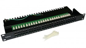 Патч-панель телефонная UTP, 19&quot;, 50 портов RJ45, cat.3, 1U, Krone Type, &quot;L&quot; (Акция т/к)