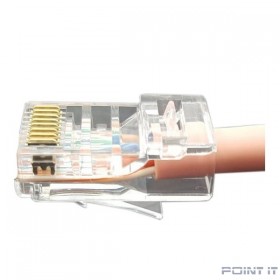 Hyperline PLEZ-8P8C-U-C6 Разъем легкой оконцовки RJ-45 (8P8C) под витую пару, категория 6 (50 µ&quot;/ 50 микродюймов), универсальный (для одножильного и многожильного кабеля) (1 шт.)