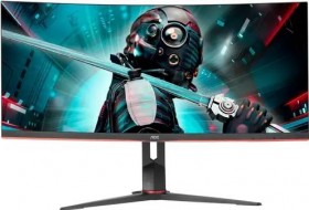 Монитор AOC 34&quot; CU34G2X Black, Curved 1500R, 21:9, VA, 3440x1440, 4ms, 300cd, 144Hz, 2xHDMI, 2xDP, 4xUSB, HAS
