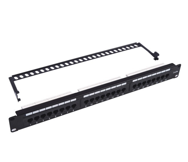Патч-панель пустая, 19", 24 порта, RJ45, 1U, с органайзером, "L"