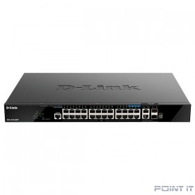D-Link DGS-1520-28MP/A1A Управляемый L3 стекируемый коммутатор с 20 портами 10/100/1000Base-T, 4 портами 100/1000/2.5GBase-T, 2 портами 10GBase-T и 2 портами 10GBase-X SFP+ 