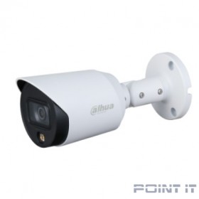 DAHUA DH-HAC-HFW1239TP-A-LED-0280B-S2 Уличная цилиндрическая HDCVI-видеокамера Full-color Starlight 2Мп, 1/2.8” CMOS, объектив 2.8мм, LED 20м, IP67, корпус: металл, пластик