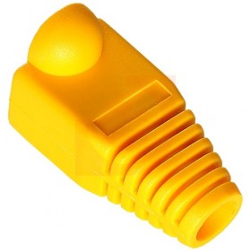 Изолирующий колпачок для RJ45 жёлтый, D-6 мм, 100шт Netko