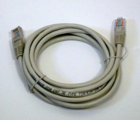 Патч-корд Technolink &quot;C&quot; UTP4 cat.5е, 2.0м, CCA, серый, литой коннектор
