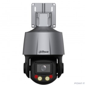 DAHUA DH-SD3C405DB-GNY-A-PV Мини-PTZ IP-видеокамера Smart Dual Light с активным сдерживанием и ИИ 4Мп, 1/2.8” CMOS, 5x моторизованный объектив 2.7~13,5мм (5x), видеоаналитика, ИК до 50, LED до 30м