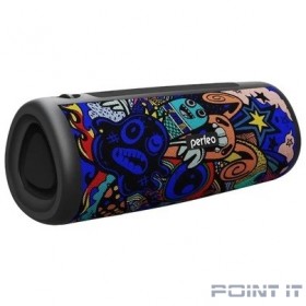 Perfeo Bluetooth-колонка &quot;ZAYA&quot; 14W, MP3 USB-TF, AUX, FM, HANDS FREE, TWS граффити [PF_D0347]
