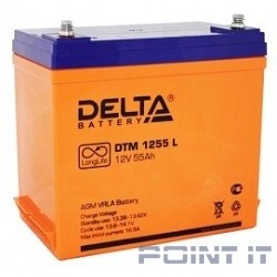 Delta DTM 1255 L (55 А\ч, 12В) свинцово- кислотный аккумулятор  