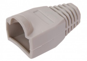 Изолирующий колпачок для RJ45 серый, D-6 мм, 100шт. Netko