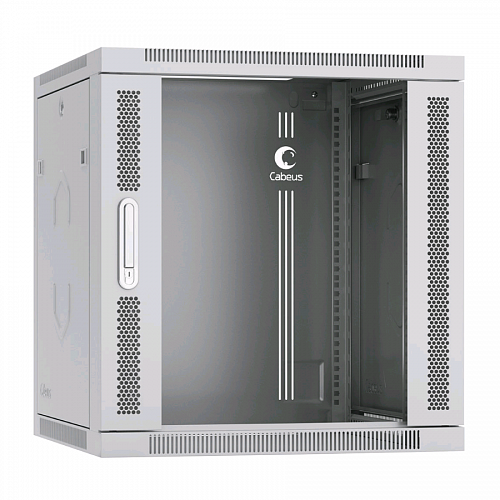 Шкаф телекоммуникационный настенный 19 12U 600x600x635mm (ШхГхВ) дверь стекло
