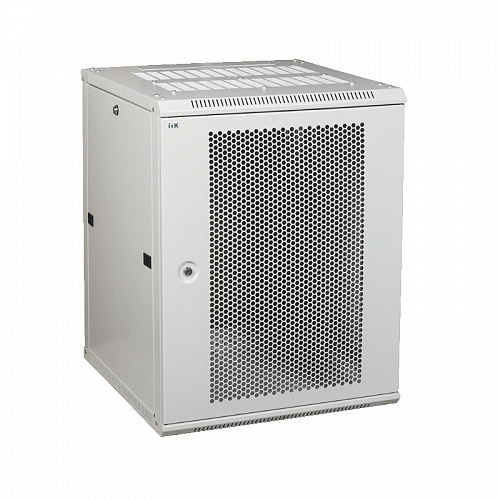 ITK Шкаф LINEA W 9U 600x600 мм дверь перфорированная, RAL7035