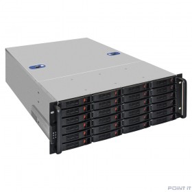 Exegate EX292260RUS Серверный корпус ExeGate Pro 4U660-HS24 &lt;RM 19&quot;, высота 4U, глубина 660, без БП, 24xHotSwap, USB&gt;
