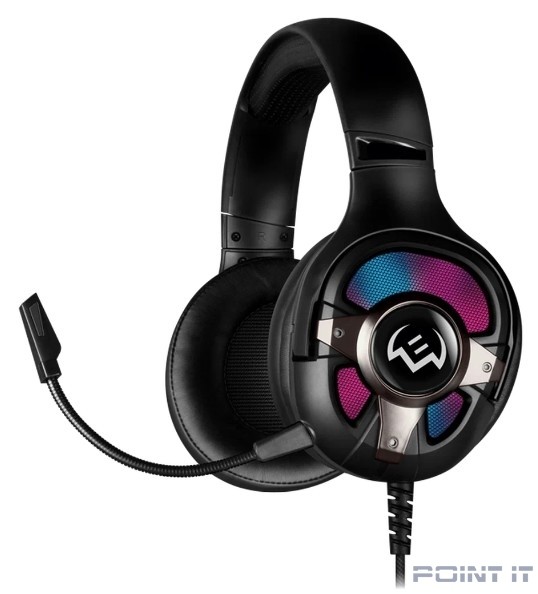 Игровые стереонаушники с микрофоном SVEN AP-U1100MV, черный (USB, RGB, 7.1)