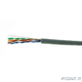 Кабель Cablexpert, UTP5e, 4 пары, 0.51 мм, медь, однож., 305 м, Fluke Test, серый UPC-5051E-SO