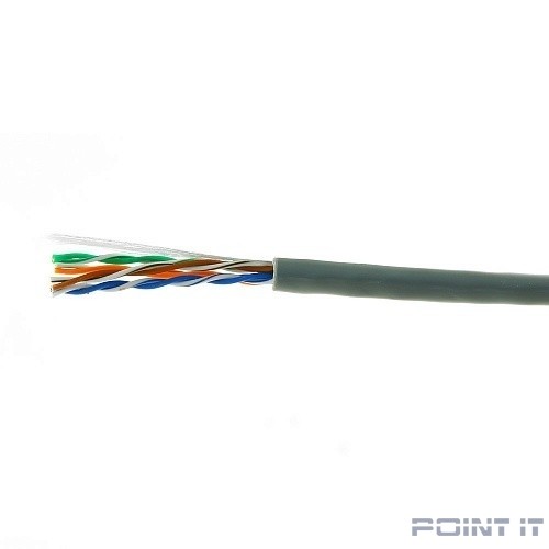 Кабель Cablexpert, UTP5e, 4 пары, 0.51 мм, медь, однож., 305 м, Fluke Test, серый UPC-5051E-SO