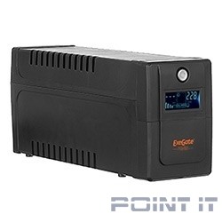 Exegate EP285568RUS ИБП ExeGate Power Smart ULB-650.LCD.AVR.EURO &lt;650VA/360W, LCD, AVR, 2 евророзетки, Black&gt;