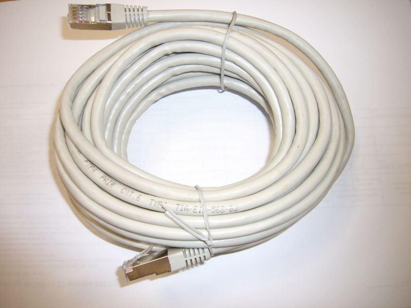 Патч-корд Technolink FTP4 cat.6, 10.0м, BC, серый, литой коннектор РАСПРОДАЖА