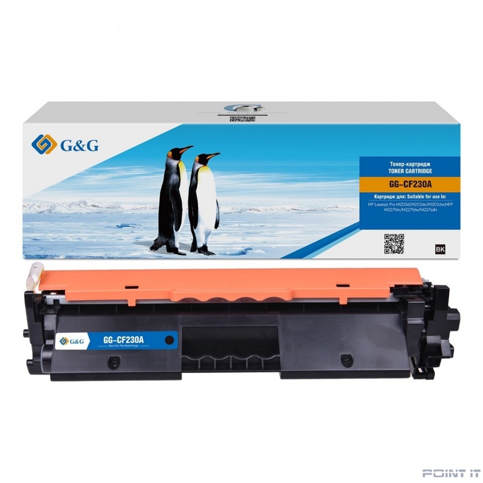 Тонер-картридж G&G, GG-CF230A аналог HP CF230A 1.6k с чипом