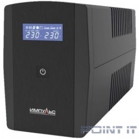 Импульс ИБП Юниор Смарт 1200 LCD,черный {1200/720 ВА/Вт, LCD, USB, RJ11/RJ45, SCHUKOx4} {JS12223}