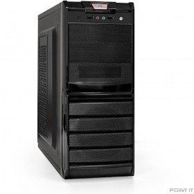 Exegate EX278398RUS Корпус Miditower Exegate XP-329S Black, ATX, &lt;XP450, Black,120mm&gt;, 2*USB, Audio