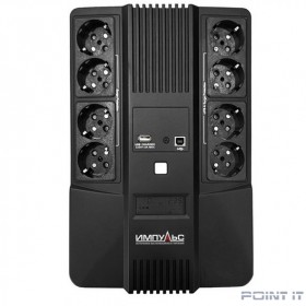 Импульс ИБП МАСТЕР 1000 {1000ВА/600Вт, LED, USB, RJ11/RJ45, SCHUKOx8} {MT10201}