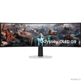 Монитор LCD Samsung 49&quot; Odyssey G9 S49CG930SI серебристый [OLED Curved 5120x1440 240Hz 0.03ms HDMI DisplayPort]