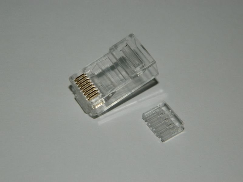 Коннектор RJ-45 Netko (8p8c) cat.6 универсальный, со вставкой, для одножильного и многожильного кабеля упаковка 100 шт. цена за шт