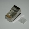 Коннектор RJ-45 Netko CKC (8p8c) cat.6, экранированный, со вставкой, для одножильного и многожильного кабеля (нож с 3-мя зубцами), 100шт.