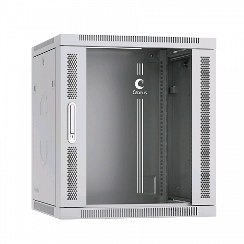 Шкаф телекоммуникационный настенный 19 12U 600x350x635mm (ШхГхВ) дверь стекло