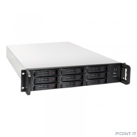 Exegate EX284961RUS Серверный корпус ExeGate Pro 2U650-HS09 &lt;RM 19&quot;, высота 2U, глубина 650, без БП, 9xHotSwap, 2*USB&gt;