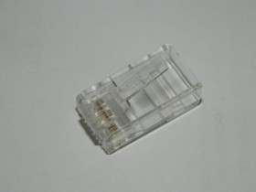 Коннектор RJ-45 Netko CKC (8p8c) cat.6а, со вставкой, для одножильного и многожильного кабеля (нож с 3-мя зубцами), 25шт., РАСПРОДАЖА