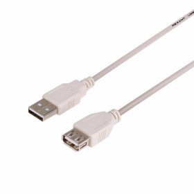 Кабель шт.USB A - шт.USB A 1.1 (1,5м), серый, блистер. Netko РАСПРОДАЖА
