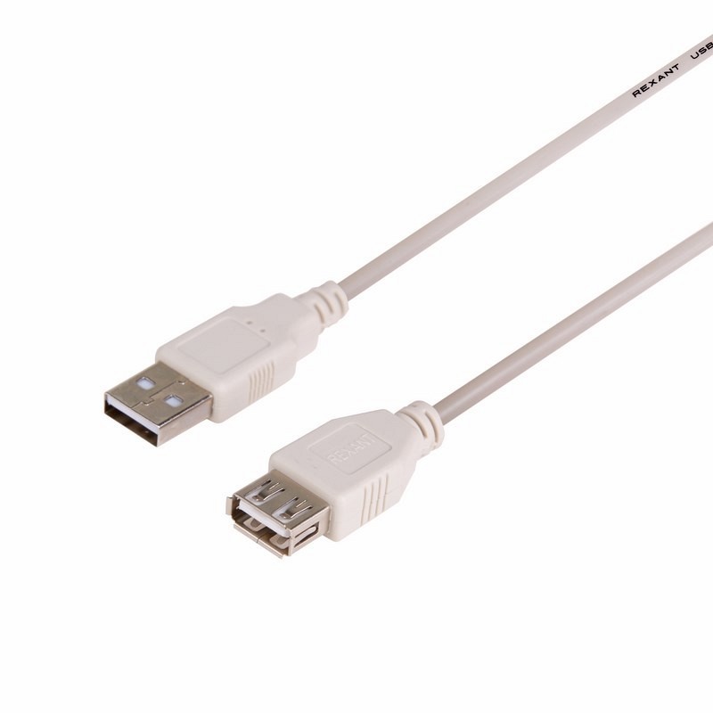 Кабель шт.USB A - шт.USB A 1.1 (1,5м), серый, блистер. Netko РАСПРОДАЖА