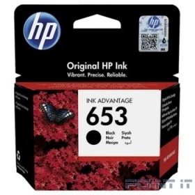 Картридж 653 BLACK 6ML 3YM75AE HP