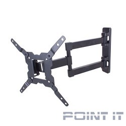 Kromax GALACTIC-12 black, Кр. стал. наст. для TV 15&quot;-42&quot;, max 25 кг, 5 ст св., нак. -3+10, пов. 180°, от ст. 46-328 мм, max VESA 400x400 мм.