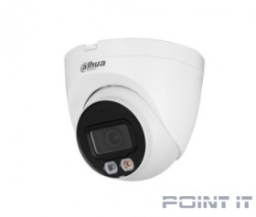 DAHUA DH-IPC-HDW2249TP-S-LED-0360B Уличная купольная IP-видеокамера Full-color с ИИ 2Мп, 1/2.8” CMOS, объектив 3.6мм, видеоаналитика, LED-подсветка до 30м, IP67, корпус: металл, пластик