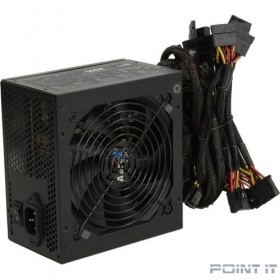 Блок питания Aerocool KCAS PLUS 500W &lt;500W, (20+4+4+4) pin, 2x(6+2) pin, 6xSATA, 4xMolex, 12 см, 80+ Bronze, кабель питания, ATX&gt; RTL