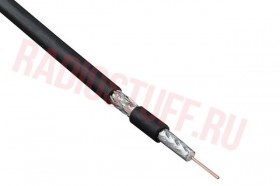 Кабель коаксиальный RG-6U Netko, 75 Ом (проводник CCS, оплетка аллюминий), черный