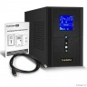 Exegate EX295981RUS ИБП (инвертор, синус, для котла) ExeGate SineTower SN-1000.LCD.AVR.2SH.1C13.USB <1000VA/800W, чистая синусоида, LCD дисплей, AVR, 2*Schuko+1*C13, USB, линейно-интерактивный, Black>