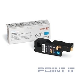 XEROX 106R01631 Тонер-картридж Xerox Phaser 6000/6010, cyan 1k